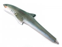 Holzkugelschreiber - Hai, ca. 19cm