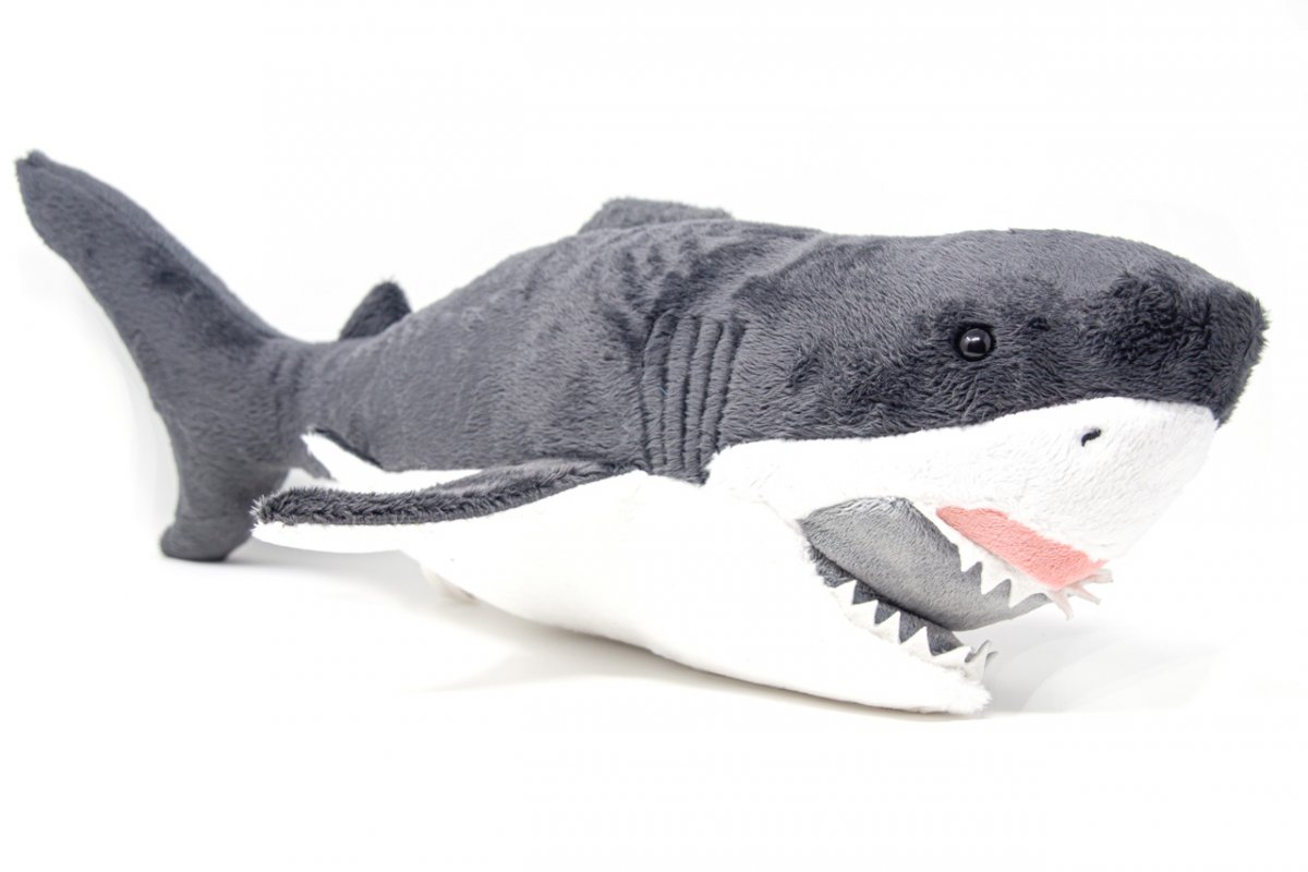 weisser Hai white Shark Kuscheltier Plüschtier Stofftier Top Qualität 80/100cm 