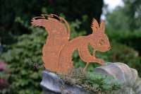 Beetstecker - Eichhörnchen - Edelrost - 23 cm