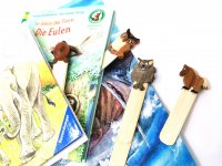 Holz-Lesezeichen - braunes Pferd - 12 cm