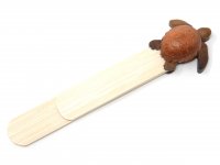 Holz-Lesezeichen - Wasserschildkröte - 12 cm