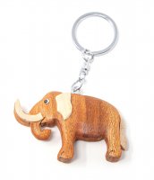 Schlüsselanhänger aus Holz - Mammut
