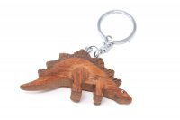 Schlüsselanhänger aus Holz - Stegosaurus