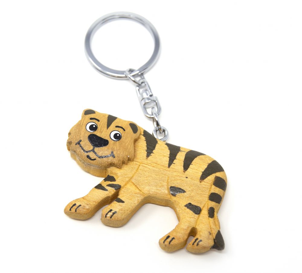 Schlüsselanhänger aus Holz - Tiger, 5,90 €