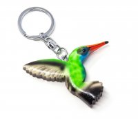 Schlüsselanhänger aus Holz - Kolibri