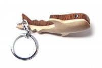 Schlüsselanhänger aus Holz - Walhai