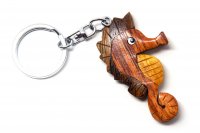 Schlüsselanhänger aus Holz - Seepferdchen