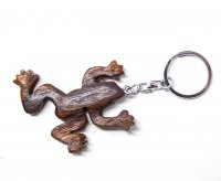 Schlüsselanhänger aus Holz - Laubfrosch
