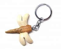 Schlüsselanhänger aus Holz - Libelle