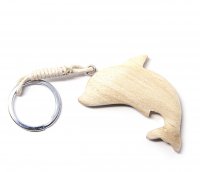 Schlüsselanhänger aus Holz - maritim - Delfin