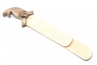 Holz-Lesezeichen - Robbe macht Handstand - 12 cm