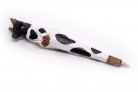 Holzkugelschreiber - Kuh, ca. 20cm