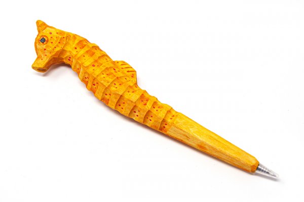 Holzkugelschreiber - Seepferdchen, ca. 20cm