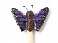 Holzbleistift - lila Schmetterling