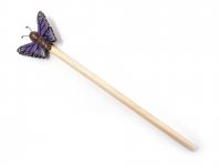 Holzbleistift - lila Schmetterling