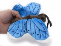 Kuscheltier - Schmetterling mit Band (blau) - 23 cm