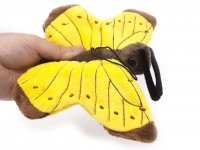 Kuscheltier - Schmetterling mit Band (gelb) - 23 cm