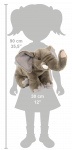 Wild Republic - Kuscheltier - Cuddlekins - Afrikanischer Elefant
