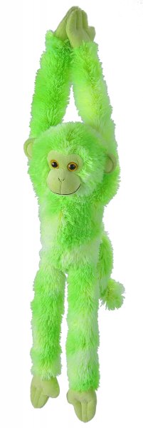 Wild Republic - Kuscheltier - Hanging Monkey - Affe Vibes Grün