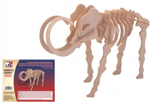 Holz 3D Puzzle - Mammut