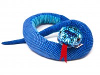 Kuscheltier - Schlange Blaue Grubenotter - 150 cm