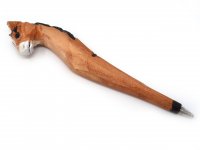 Holzkugelschreiber - Pferd mit dunkler Mähne, ca. 20cm