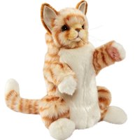 Kuscheltier - Handpuppe Rote Katze