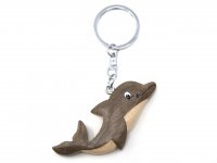 Schlüsselanhänger aus Holz - Delfin