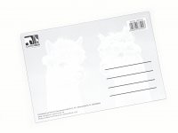 3D Postkarte Alpakas
