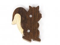 Magnet aus Holz  - Eichhörnchen