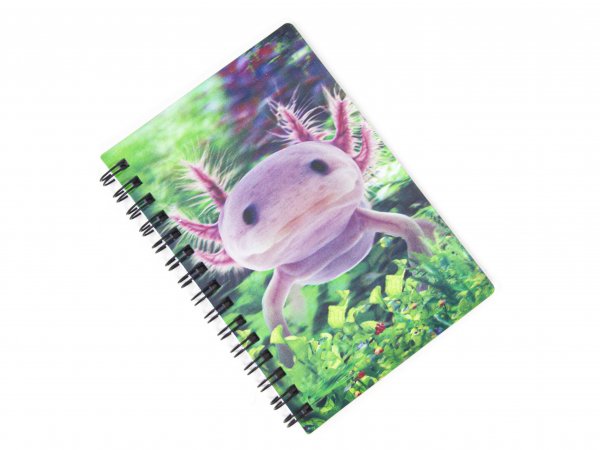 3D Notizbuch - Axolotl - klein