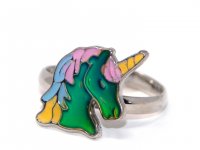 Ring für Kinder - Stimmungsring Einhorn Rainbow Schweif