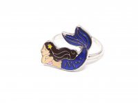 Ring für Kinder - Stimmungsring Meerjungfrau liegend