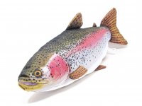 GABY fish pillows - Kissen - Regenbogenforelle - 58 cm