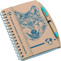 Nature Planet - Notizbuch - Wolf - A5 - recycelt