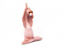 Dekofigur aus Poly - Yoga-Flamingo - 3er Paket