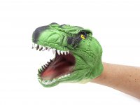 PVC Handpuppe Dinosaurier grün