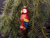 Weihnachtskugel Papagei