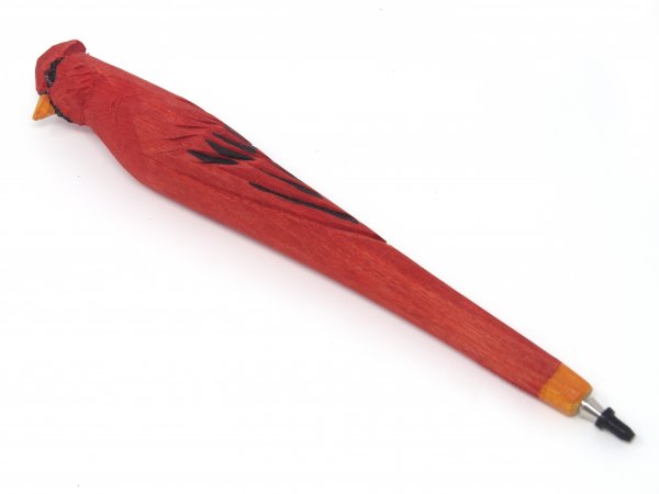 Holzkugelschreiber - Kanarienvogel, ca. 20cm