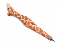 Holzkugelschreiber - Giraffe, ca. 20cm